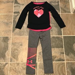 Girls Under Armour Long Sleeve Leggings Set 6
